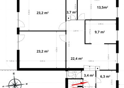 Alaprajz méretekkel