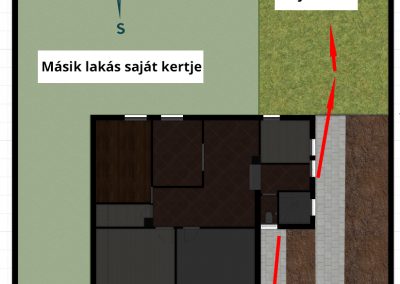 Elrendezés, kert elosztása